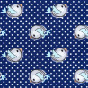 Little birds fabric, detail