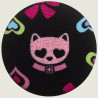 Glitter cat pocket mirror