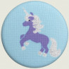 Unicorn magnet purple