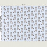 Soft blue fabric with rabbits