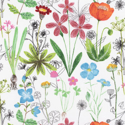 Wild flowers fabric