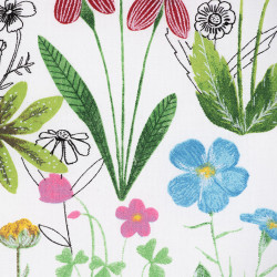 Wild flowers fabric, detail