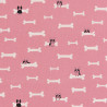 Dog and bone fabric (canvas)