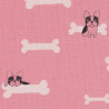 Hond en bot stof (canvas), detail