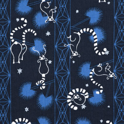 Lemur Love Fabric, detail