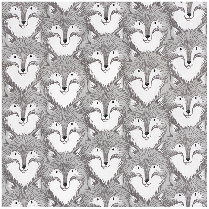 Gray Fox Fabric, made in Japan for Cotton+Steel