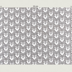 Gray Fox Fabric, half width