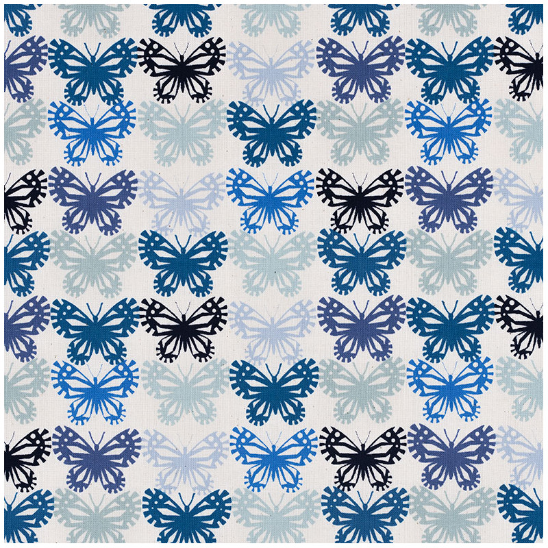 Stylized butterflies fabric. Made in Japan for Cotton+Steel