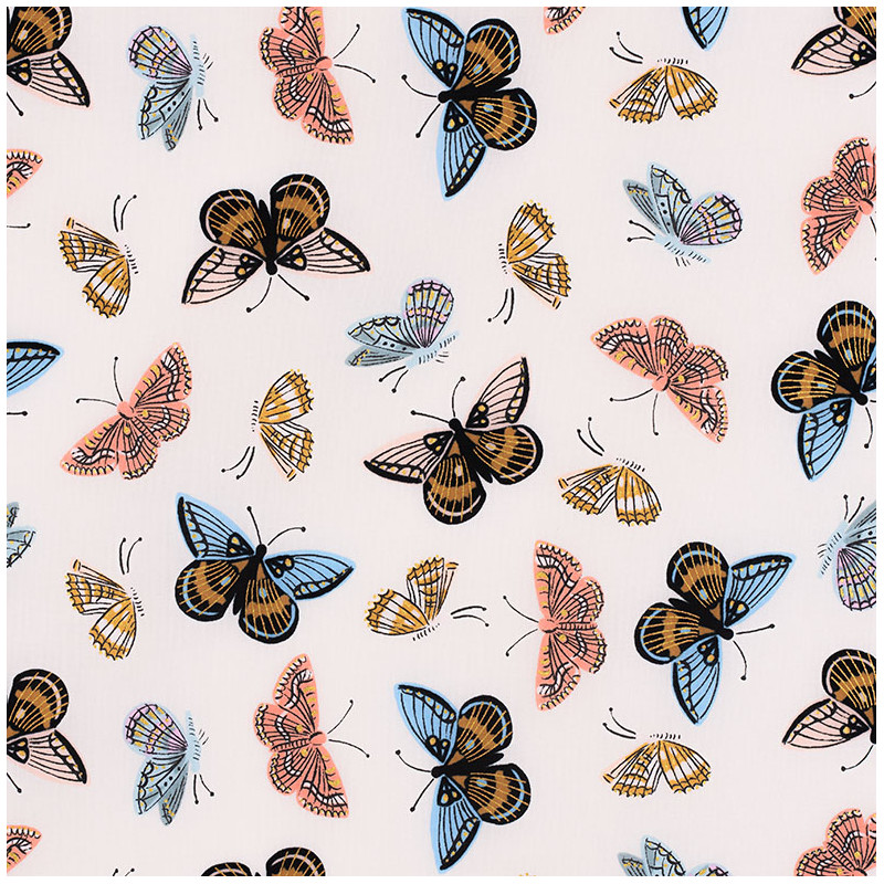 Butterfly fabric Monarch cream by Cotton+Steel