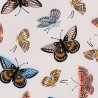 Butterfly fabric Monarch cream, detail