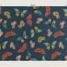 Vlinder stof Monarch (Canvas) een Japanse screenprint stof