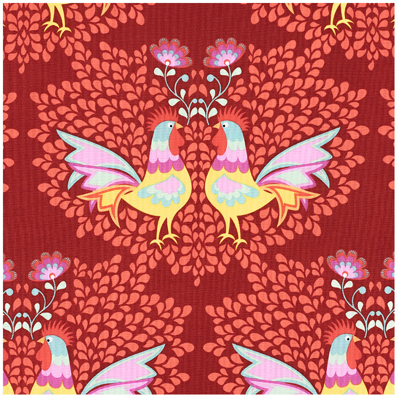 Rooster Fabric Lucy's Garden by Riley Blake Designs