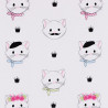 Franse kattenkoppen stof van Riley Blake Designs