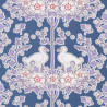 Duck Nest Stof blauw van Tilda, detail