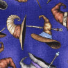 Toverhoed en toverstok stof, detail