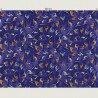 Wizard hats and wands fabric, half width