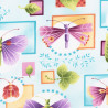 Butterfly Fabric Claire de Lune