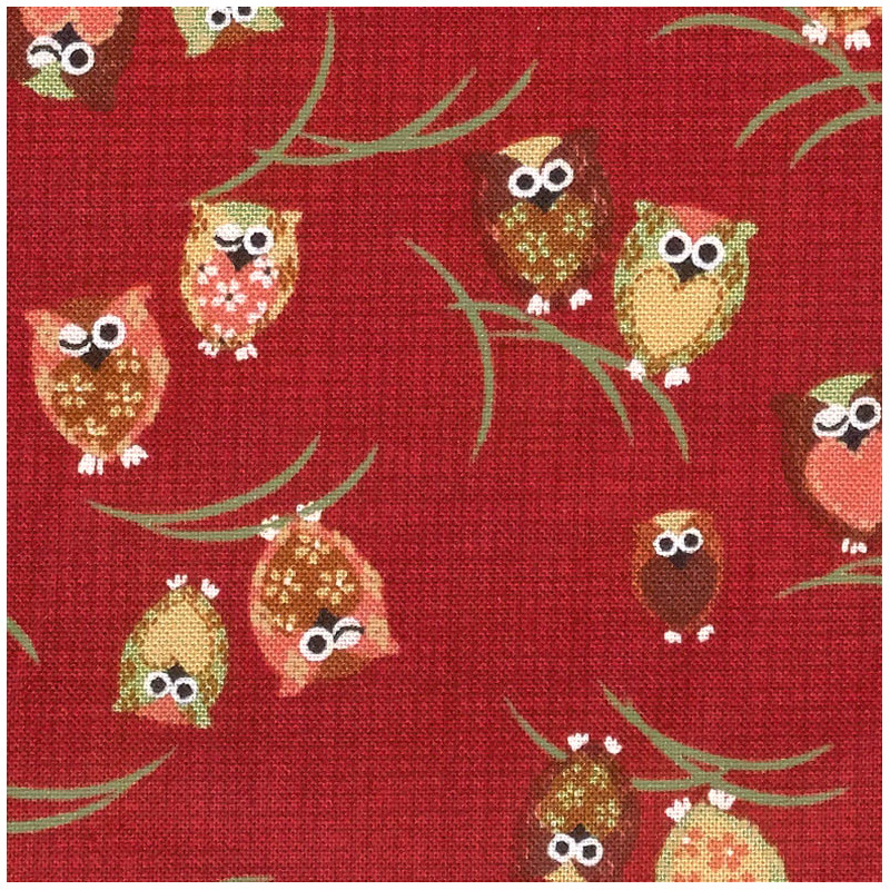 Owl fabric, detail