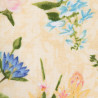 Bloemenstof in hortensia kleuren, detail