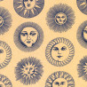 Sun fabric with gold glitter