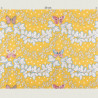 Yellow butterfly Fabric, half width