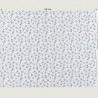 Witte katoen met olifantjes print, halve breedte