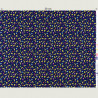 Moon and colored stars fabric, half width