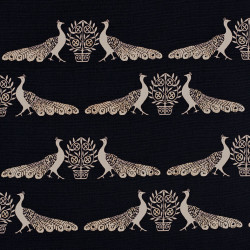 Black Peacock Fabric