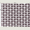 Baltic Swans cotton Fabric, half width