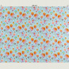 Hippie ballonnen stof blauw, halve breedte