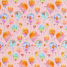 Hippie balloon fabric pink cotton
