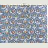 Fruit stof, Botanique blauw/grijs
