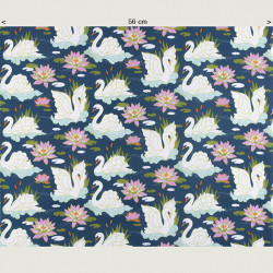 Swan Fabric Harmony, half width