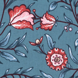 Hindelopia fabric HIN-11 blue, detail
