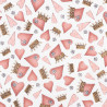 All for love, hart met kroon stof wit van Santoro London