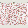 All for love, hearts and crowns fabric, white. Half width