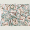 Lost song portraits fabric, half width left