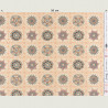Mandala stof beige katoen, halve breedte