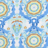 Indigo & Aster Fabric blue