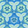 Groen en blauwe mandala stof, detail