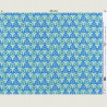 Groen en blauwe mandala stof, halve breedte