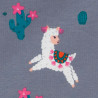 Llama jersey fabric, coupon 50 x 150 cm detail