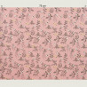 Organic fabric with dragonflies, pink. Half width
