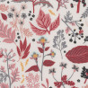 Bloemen, bladeren en bessen stof - detail