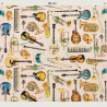Realistic Musical Instruments fabric, half width