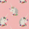I believe in unicorns fabric, detail