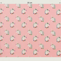 I believe in unicorns fabric, half width
