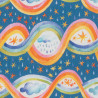 Happy Skies Sprinkle Twinkle stof blauw, detail