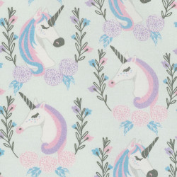 Elegant unicorn fabric, detail