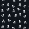 Pirate fabric with small skulls